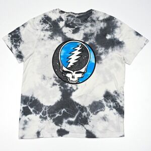 Grateful‎ Dead Stealie Skull T Shirt Tie Dye Short Sleeve Adult 2XL Boxy Fit